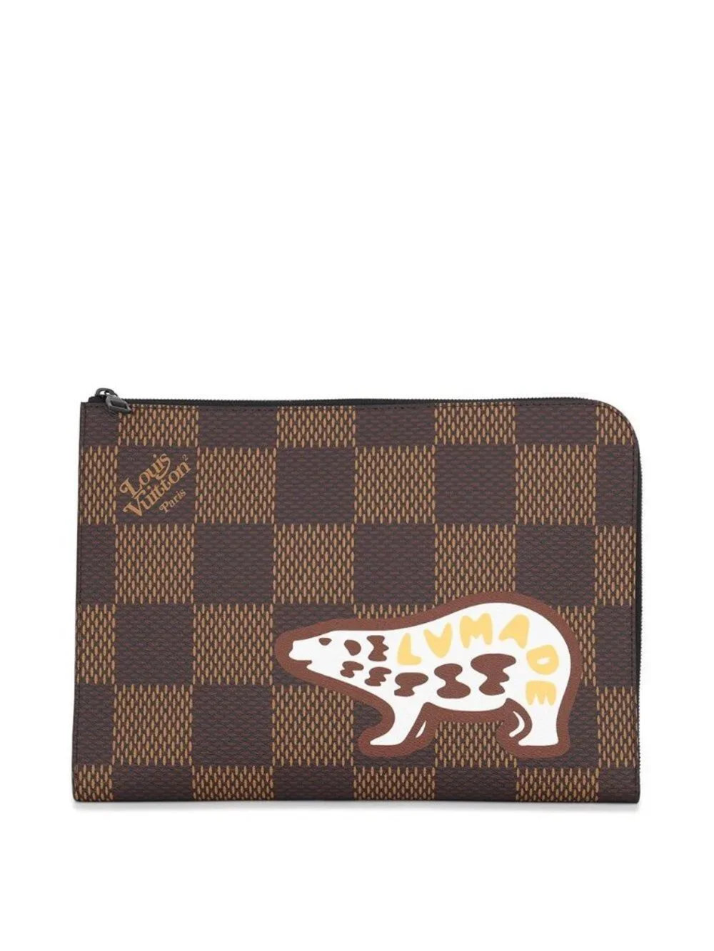 Louis Vuitton Clutch Damier Ebene Giant Pochette Jour LV Squared Collaboration